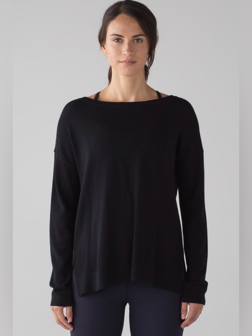 Lululemon Well Being Vented Back Cashmere Blend  Sweater